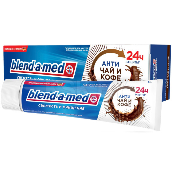 Зубная паста Blend-a-med 100мл  Свежесть и очищение Антитабак                    (7148) 