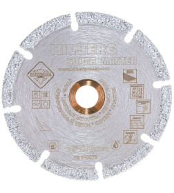 Диск алмазный отрезной Hilberg Super Master для Мини УШМ 76*16/10 mm