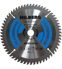 Диск пильный серия Hilberg Industrial Алюминий 180*60Т*20 mm