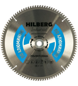 Диск пильный серия Hilberg Industrial Алюминий 255*100Т*30 mm