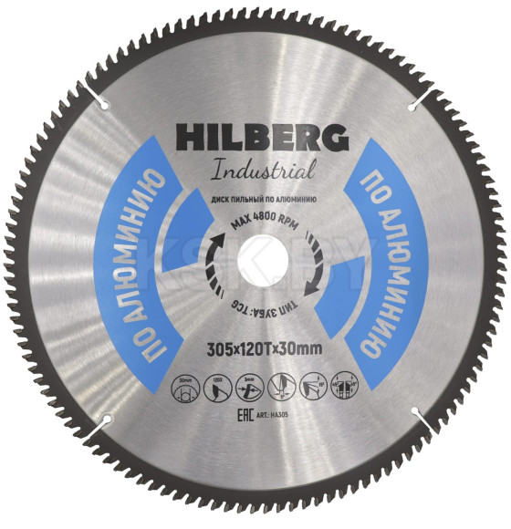 Диск пильный серия Hilberg Industrial Алюминий 305*120Т*30 mm (HA305) 