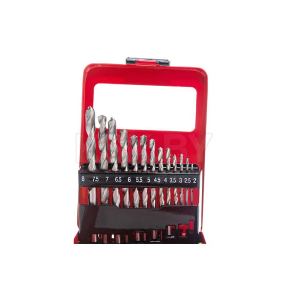 Набор сверл по металлу 2-8мм MATRIX HSS 13 шт (72387) 