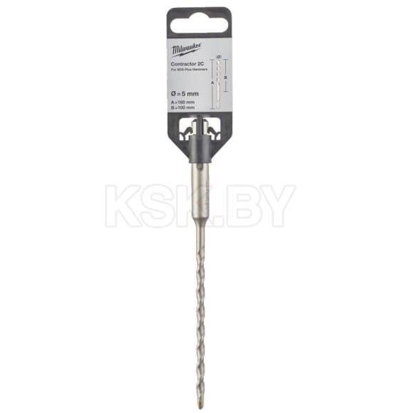 Сверло по бетону SDS-plus  5х100х160мм Contractor 2C Milwaukee (4932471214) 