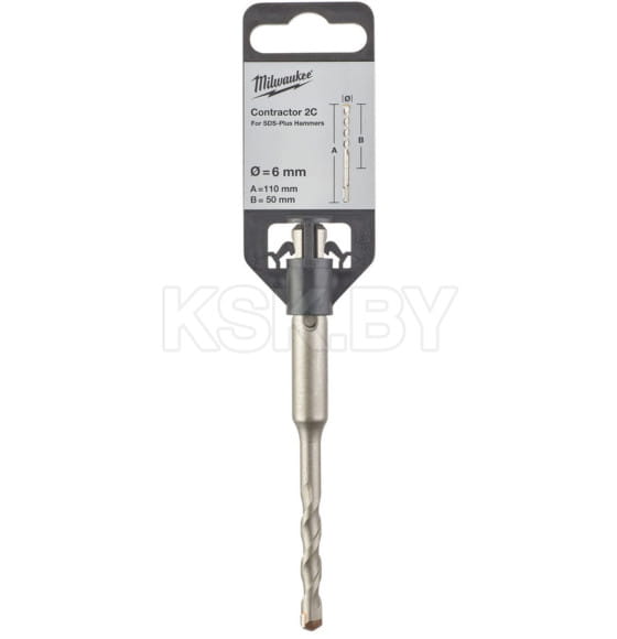 Сверло по бетону SDS-plus  6х 50х110мм Contractor 2C Milwaukee (4932471217) 