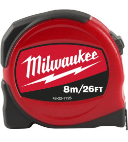 Рулетка  8м x 25мм Milwaukee COМPACT Slim