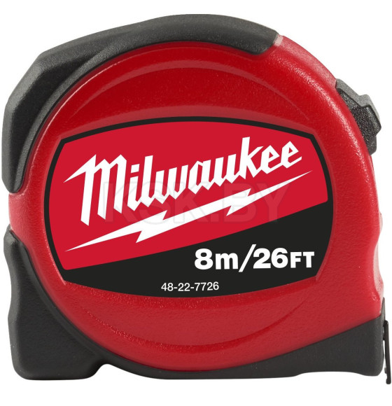 Рулетка  8м x 25мм Milwaukee COМPACT Slim (48227726) 