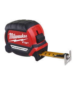 Рулетка  8м x 27мм магнитная Milwaukee Premium