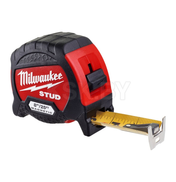 Рулетка  8м х 33мм магнитная Milwaukee STUD GEN II (4932471629) 