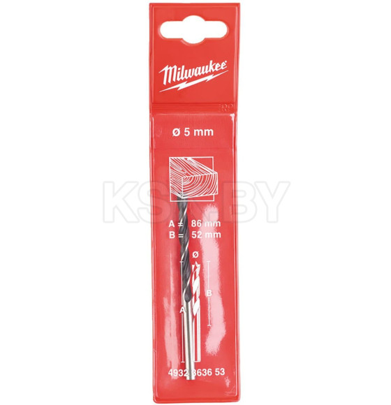 Сверло по дереву 5,0x52x86 Milwaukee (4932363653) 
