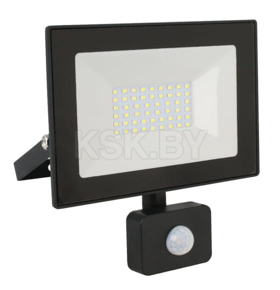 Прожектор светодиодный 30W 6500K черный с датчиком LFL-3002S C02 IP65 ULTRAFLASH (LFL-3002S C02) 