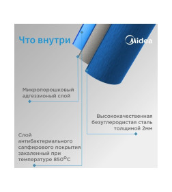 Водонагреватель накопительный Midea MWH-10015-CVM, 100 л