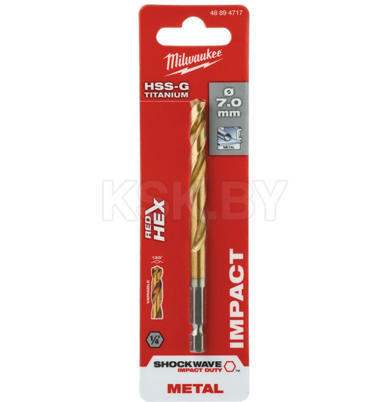 Сверло по металлу  7,0x65x109 HSS-G Ti. Milwaukee (48894717) 