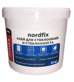 Клей для стеклообоев и стеклохолста "ilmax ready nordfix" 17кг