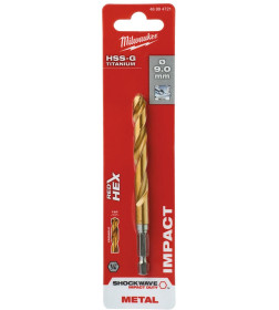 Сверло по металлу  9,0x73х117 HSS-G Ti. Milwaukee