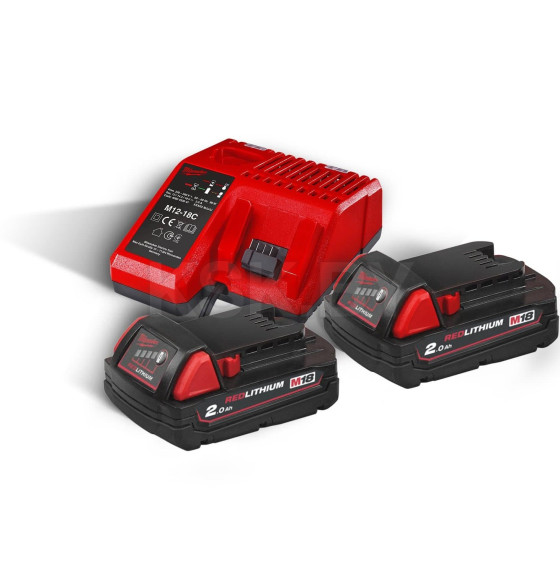 Энергокомплект Milwaukee M18 NRG-202 (Li-Ion2Ач) (4933459213) 