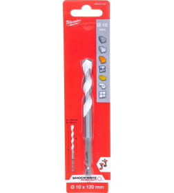 Сверло по мультиматериалам 10x120 с хвостовиком 1/4" Hex Milwaukee