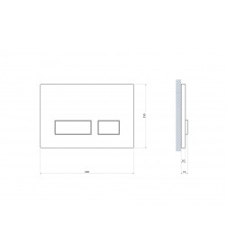 Кнопка для инсталляции Cersanit. MOVI   LINK PRO/VECTOR/LINK/HI-TEC 