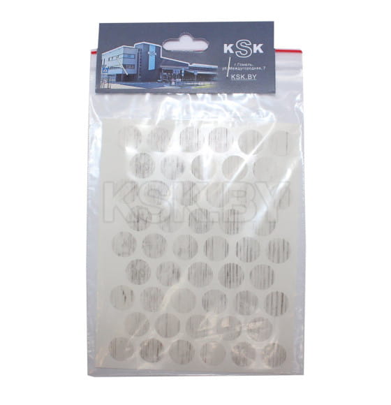 Заглушка самоклеющаяся, декоративная 14 мм античный белый (50 шт/лист) STARFIX (0286) (SMF-106921) 