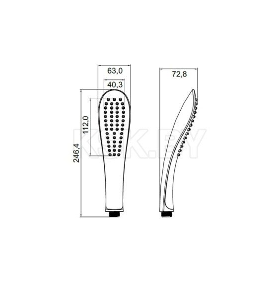 Душевая лейка IDDIS черная 0211F00I18 (0211F00I18) 