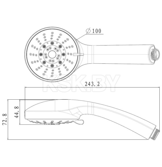 Душевая лейка Lemark LM0135C (LM0135C) 