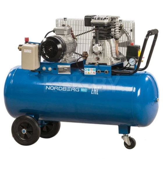 Компрессор поршневой с ременным приводом NORDBERG ECO NCE100/400-380 (NCE100/400)