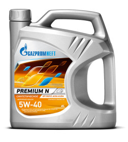 Масло моторное Gazpromneft Premium N 5W-40 синтетич. 4л.