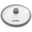 Крышка стеклянная 240 мм с силиконовым ободом PERFECTO LINEA (25-024330) 