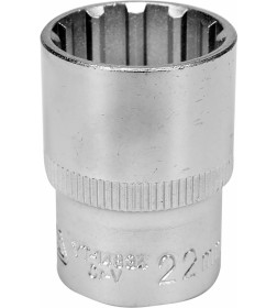 Головка торцевая spline 1/2"х22ммх38мм, YATO