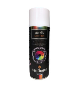 Краска акриловая глянцевая белая 400мл. Senfineco Apint Acrylic White