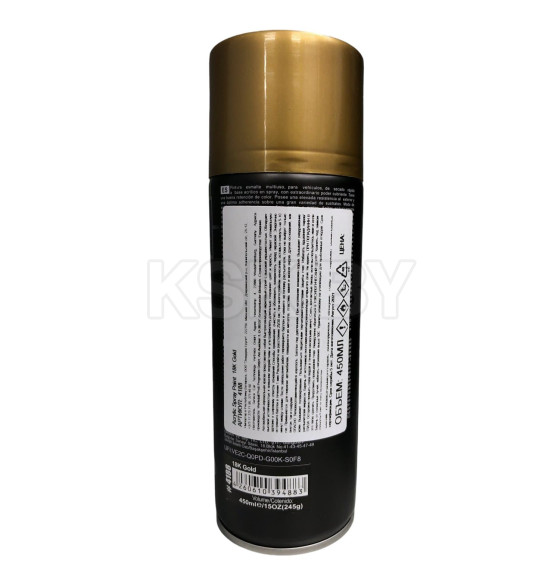 Краска акриловая золото 18К 400мл. Senfineco Paint Acrylic Metallic 18K Gold
