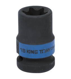 Головка торцевая ударная TORX Е-стандарт 1/2" E18,38 мм KING TONY 457518M