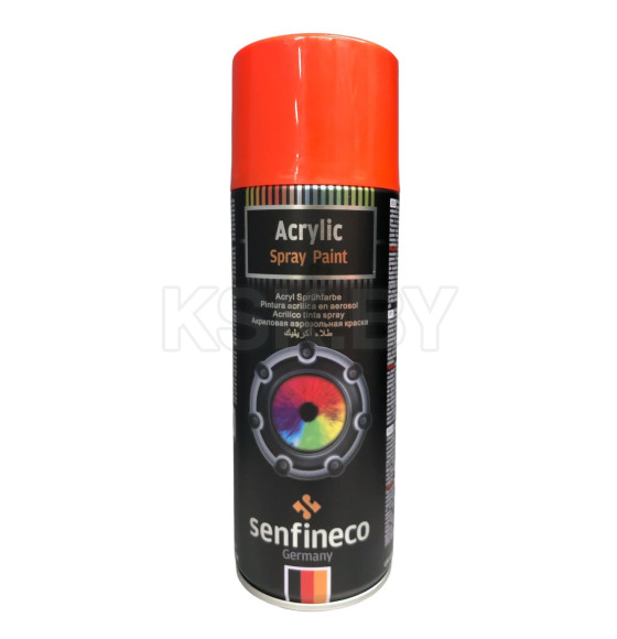 Краска акриловая красная 400мл. Senfineco Apint Acrylic Orange Red