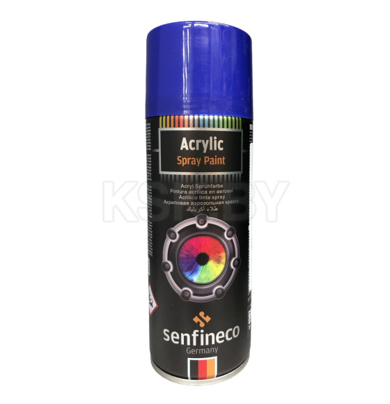 Краска акриловая синий 400мл. Senfineco Paint Acrylic Mr Fukuda Blue