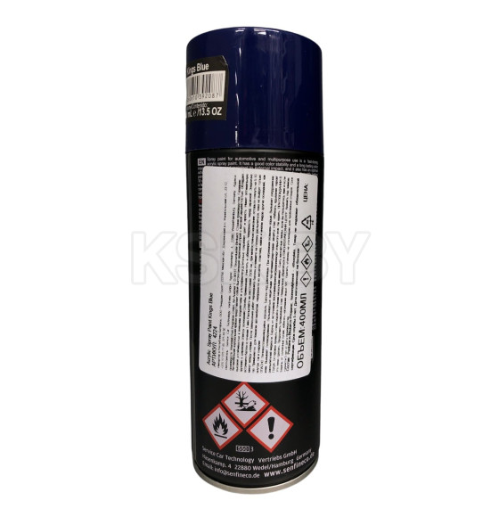 Краска акриловая синяя 400мл. Senfineco Paint Acrylic Canary Kings Blue