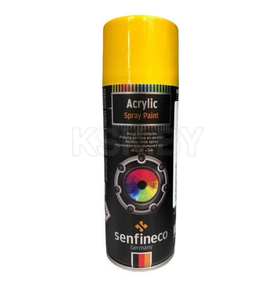 Краска акриловая темно-желтый 400мл. Senfineco Paint Acrylic Deep Yellow