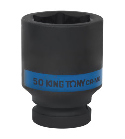 Головка торцевая ударная глубокая шестигранная 1" 50 мм KING TONY 843550M