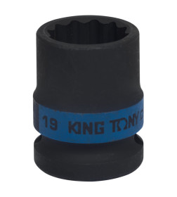 Головка торцевая ударная двенадцатигранная 1/2" 19 мм KING TONY 453019M