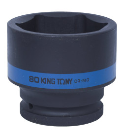 Головка торцевая ударная шестигранная 1" 80 мм KING TONY 853580M