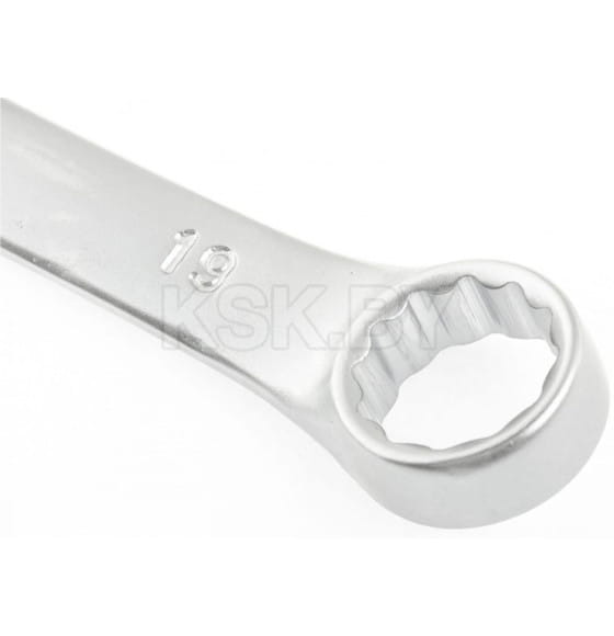 Ключ комбинированный 19мм. CrV матовый хром Stels (15214) 