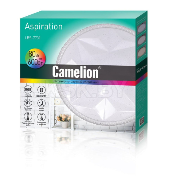 Светильник светодиодный LBS-7731 80Вт ПУ RGB Camelion (LBS-7731) 
