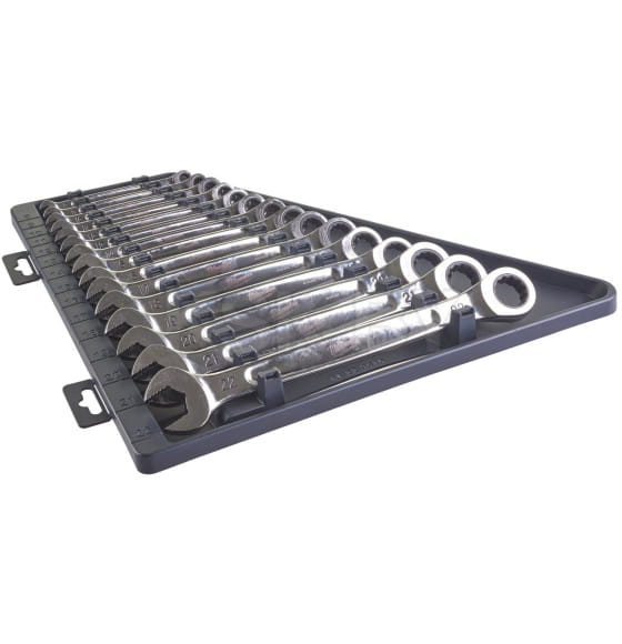 Набор метрических ключей с трещоткой в накидной части Milwaukee MAX BIT (15 шт) (4932464994) 