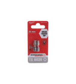 Бита TORX TX BO20х25мм ударная Milwaukee Shockwave (2 шт.)