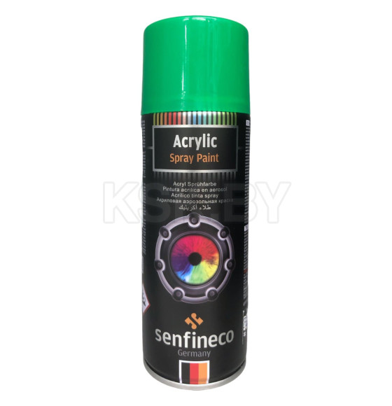 Краска акриловая зеленая 400мл. Senfineco Paint Acrylic Fresh Green