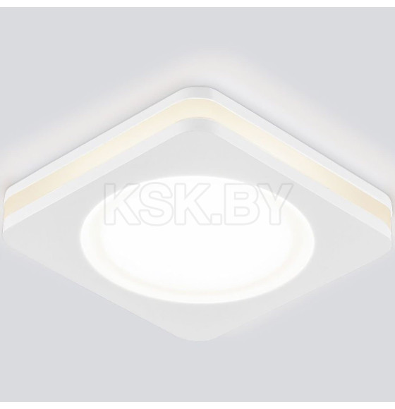 Встраеваемый светодиодный светильник с LED подсветкой квадрат DSK80 5W 4200K ES (a030032) 