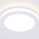 Встраеваемый светодиодный светильник с LED подсветкой круг DSKR80 5W 3300K ES (a030554) 