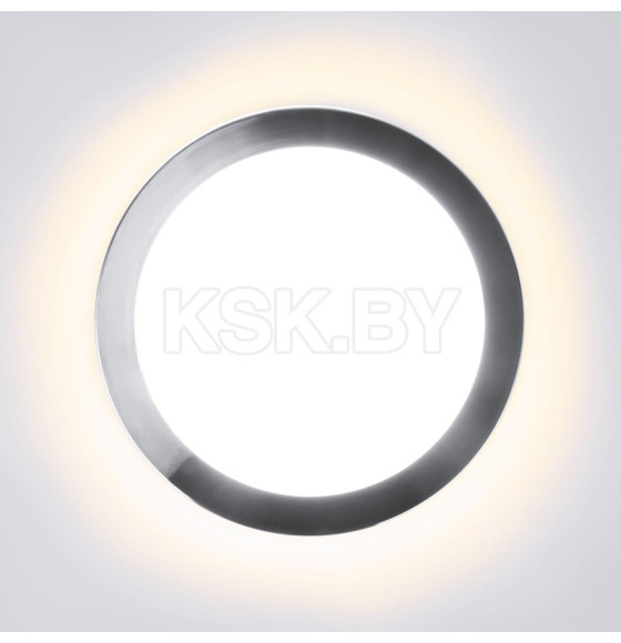 Встраеваемый светодиодный светильник с LED подсветкой круг DSKR80 5W 4200K CH хром (a049512) 