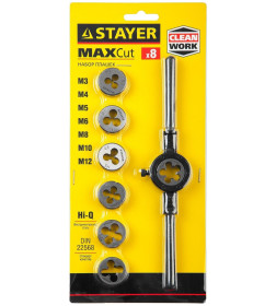 Набор  плашек STAYER "MASTER" (8пр.)