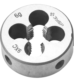 Плашка M 5 х 0,8 мм 9ХС ЗУБР "МАСТЕР"