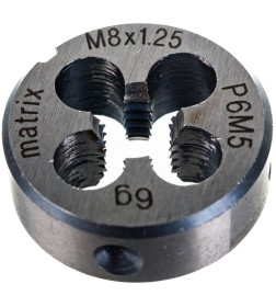 Плашка M 8 х 1,25 мм Р6М5 MATRIX