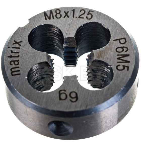 Плашка M 8 х 1,25 мм Р6М5 MATRIX (77077) 